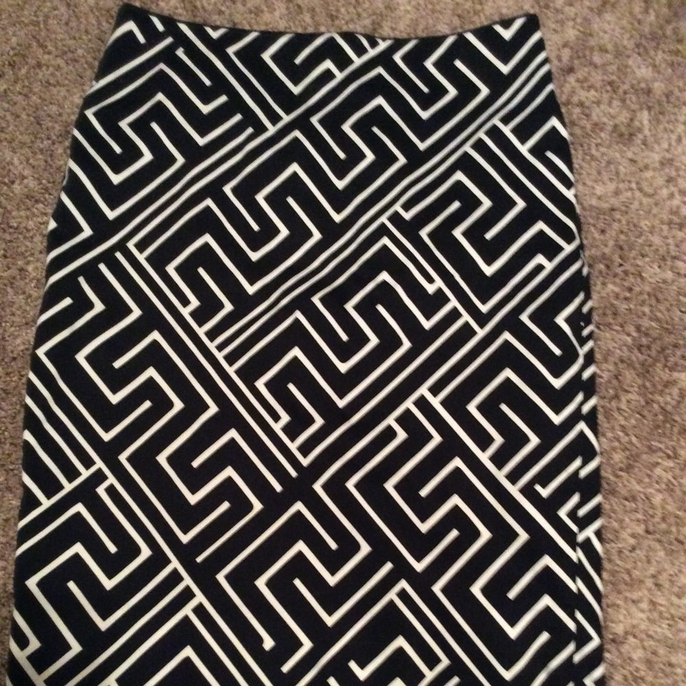 Black and White Skirt.